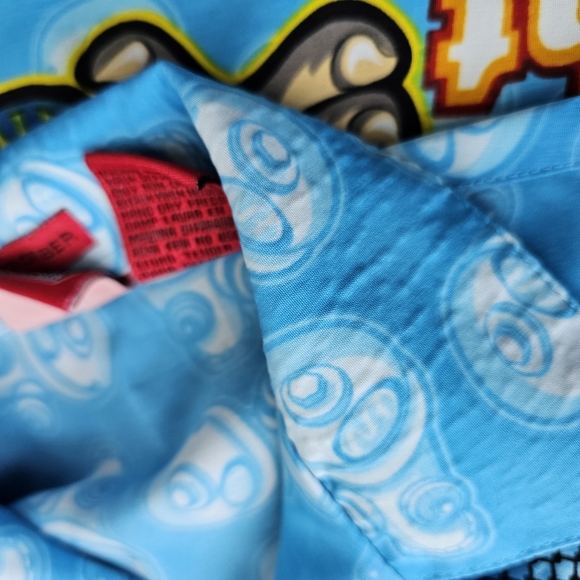 Kid's No Rules Vintage Polyester Button Up Shirt - Picture 3 of 8